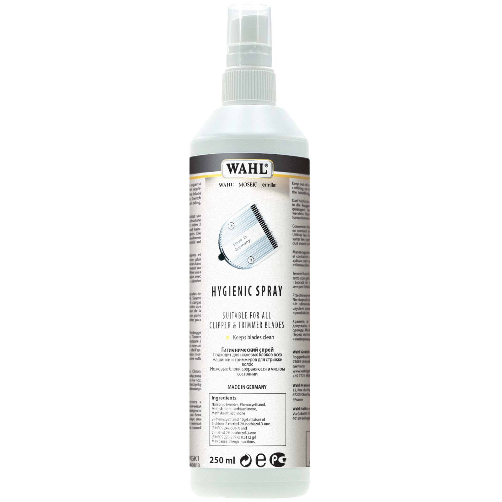 WAHL Rengöringsspray för skärsatser 250 ml