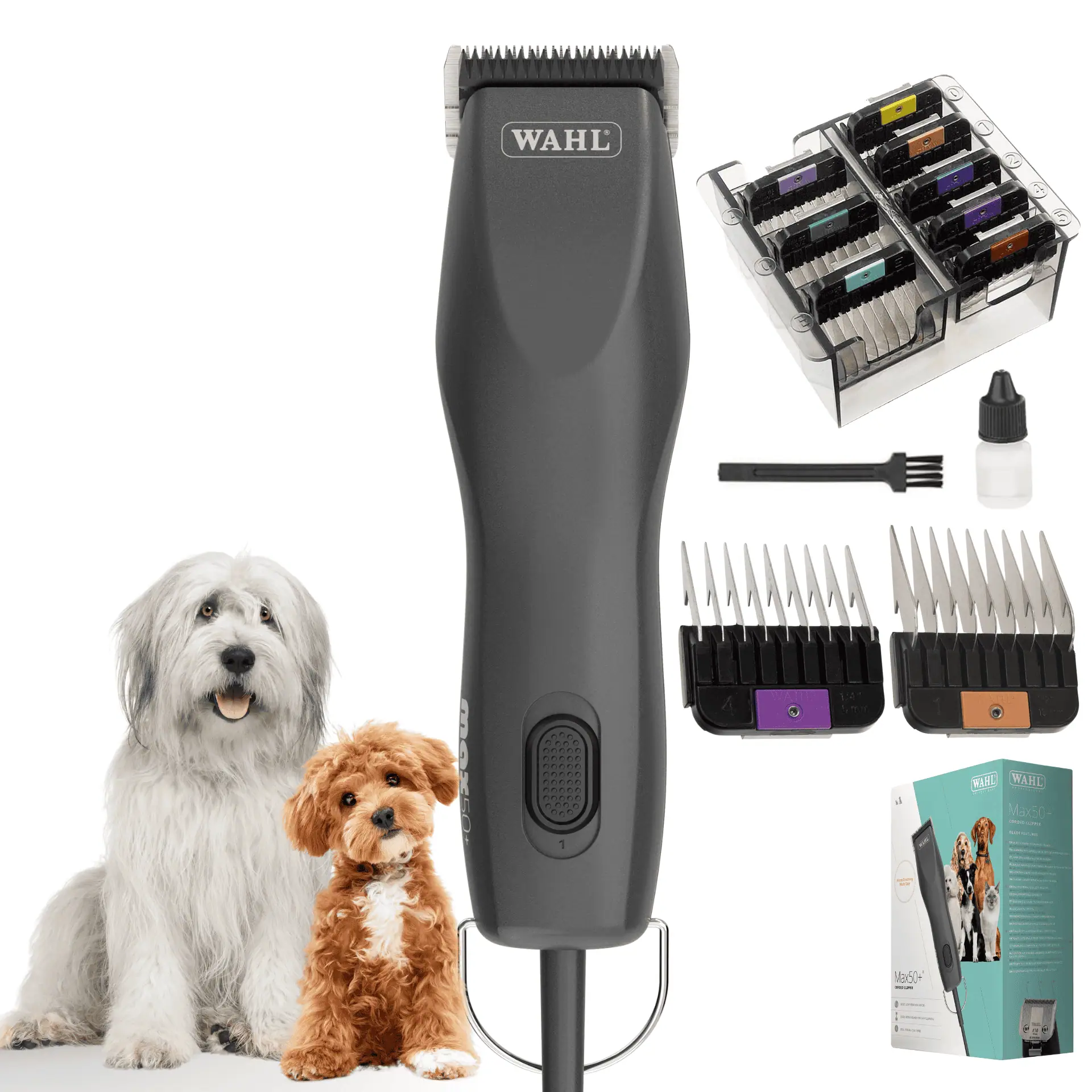 Wahl Max50+ Clipper with attachment comb set