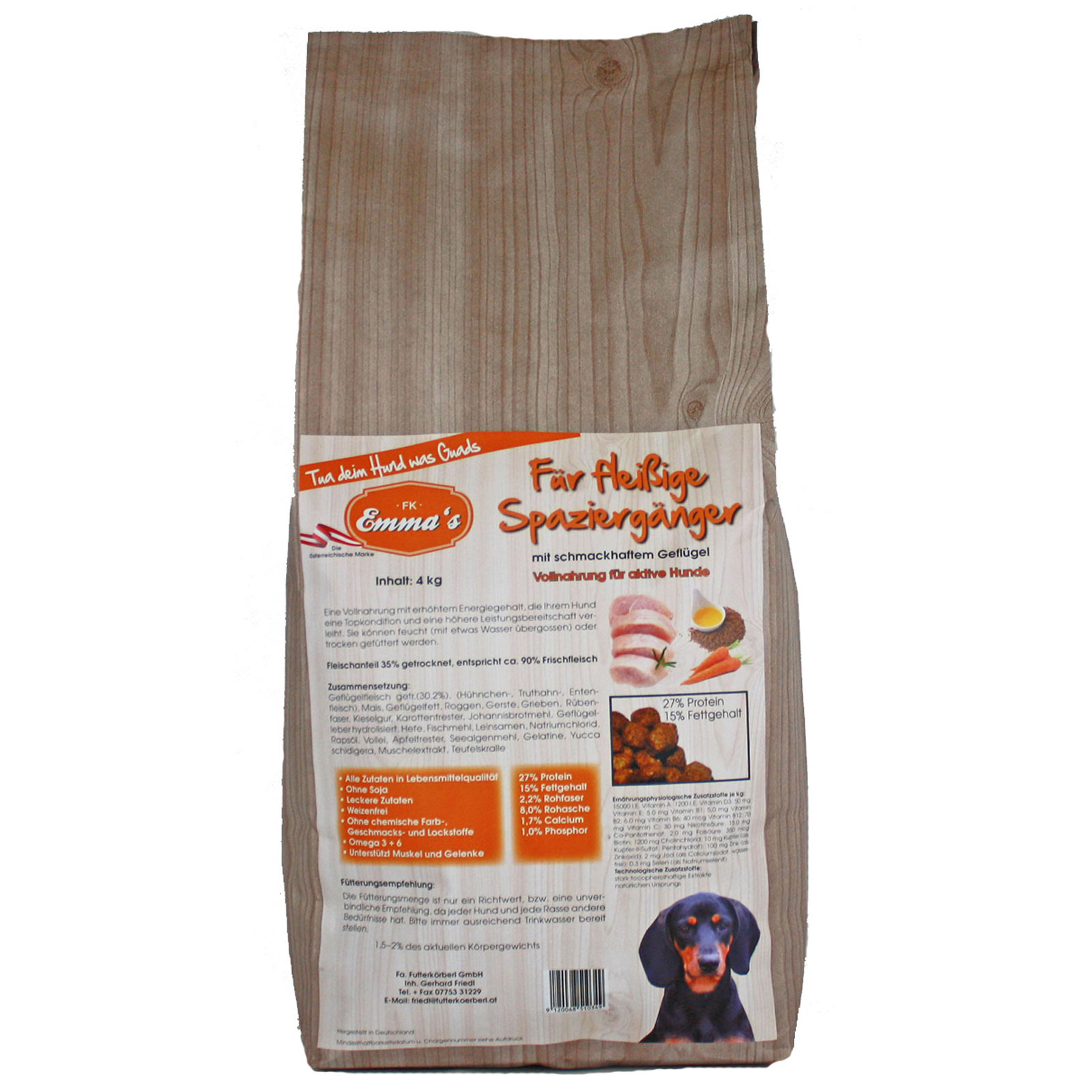 Emmas hundfoder walker torrfoder 4 kg