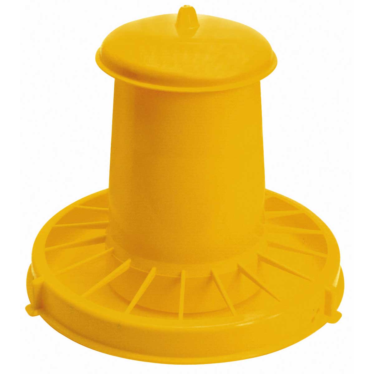 Fjäderfäfoderautomat plast gul 10,5 L