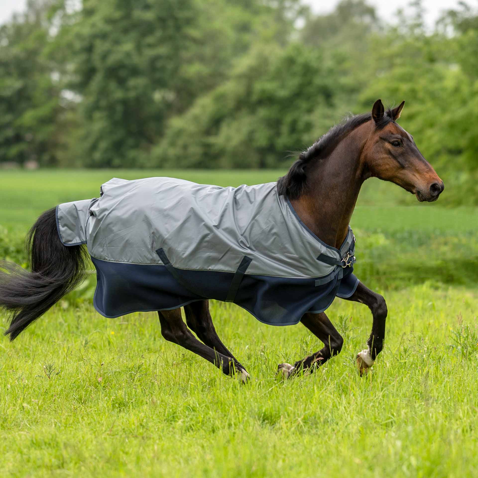 BUSSE Utomhusmatta 3D AIR RAIN 125 grå/navyblå