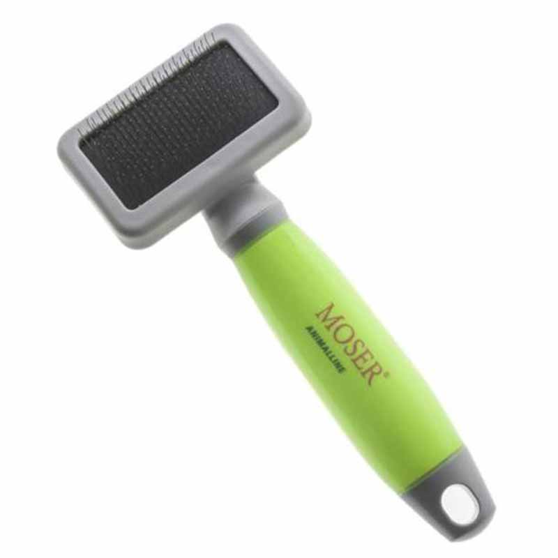 Moser slicker brush with gel handle small