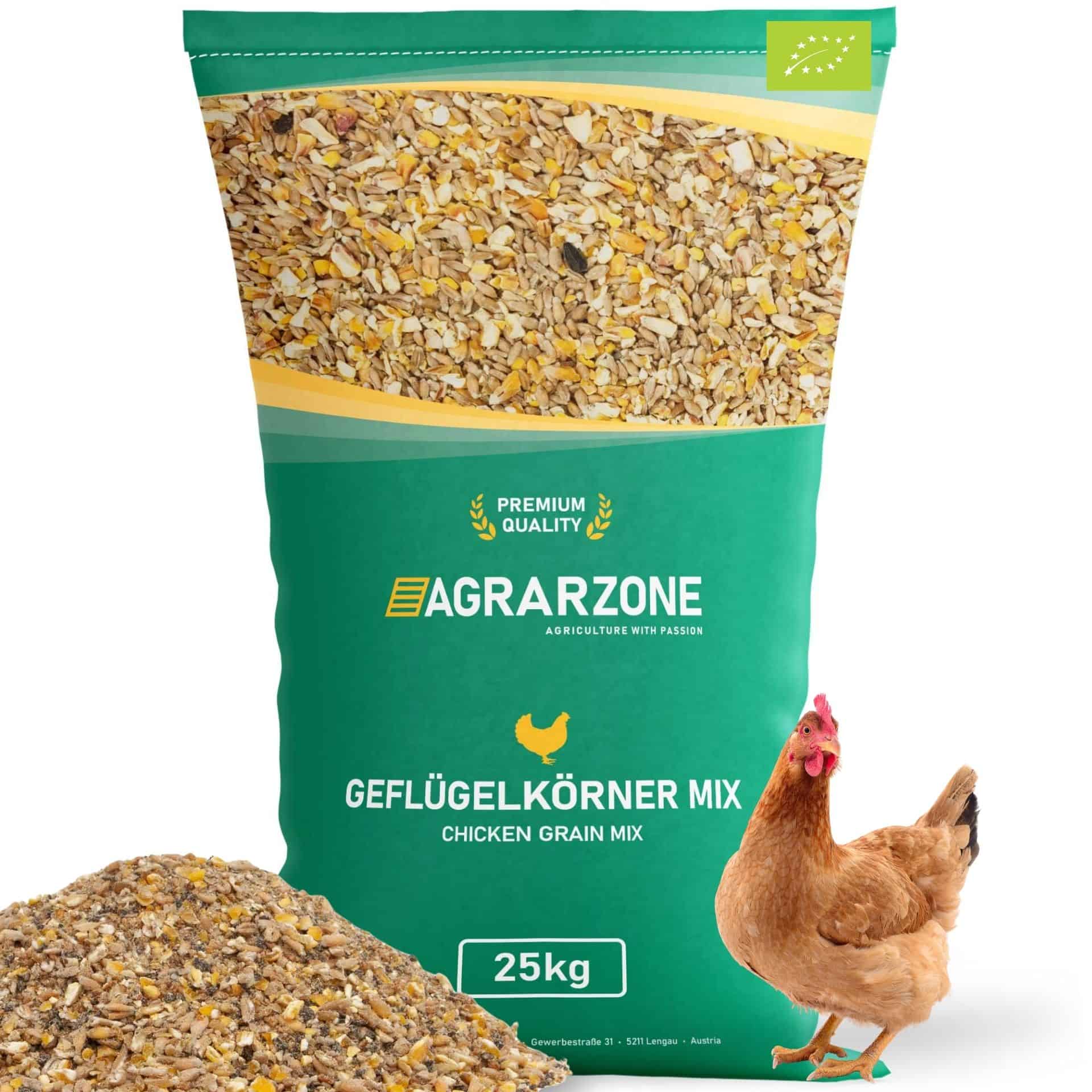 Agrarzone ekologiskt kycklingfoder spannmålsblandning 25 kg