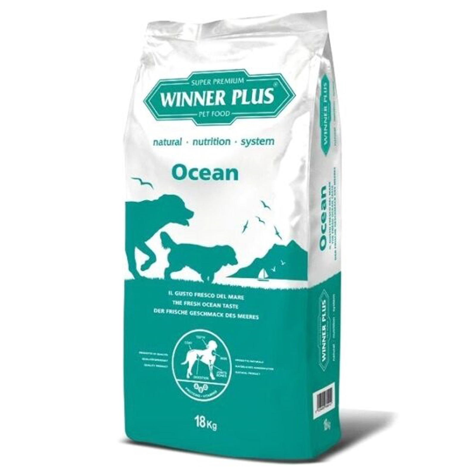 Winner Plus Professional Premium Ocean hundfoder 18 kg