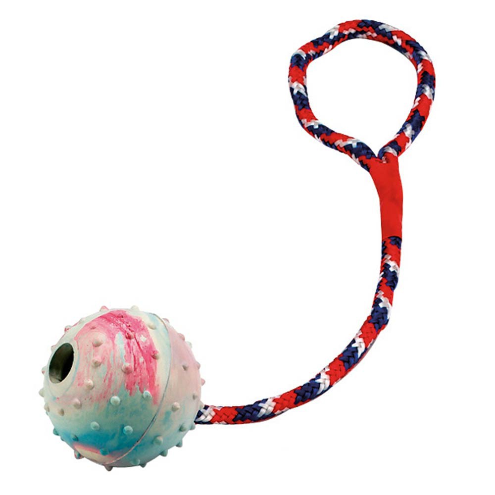 multi-power playing ball with rope, 30 cm long