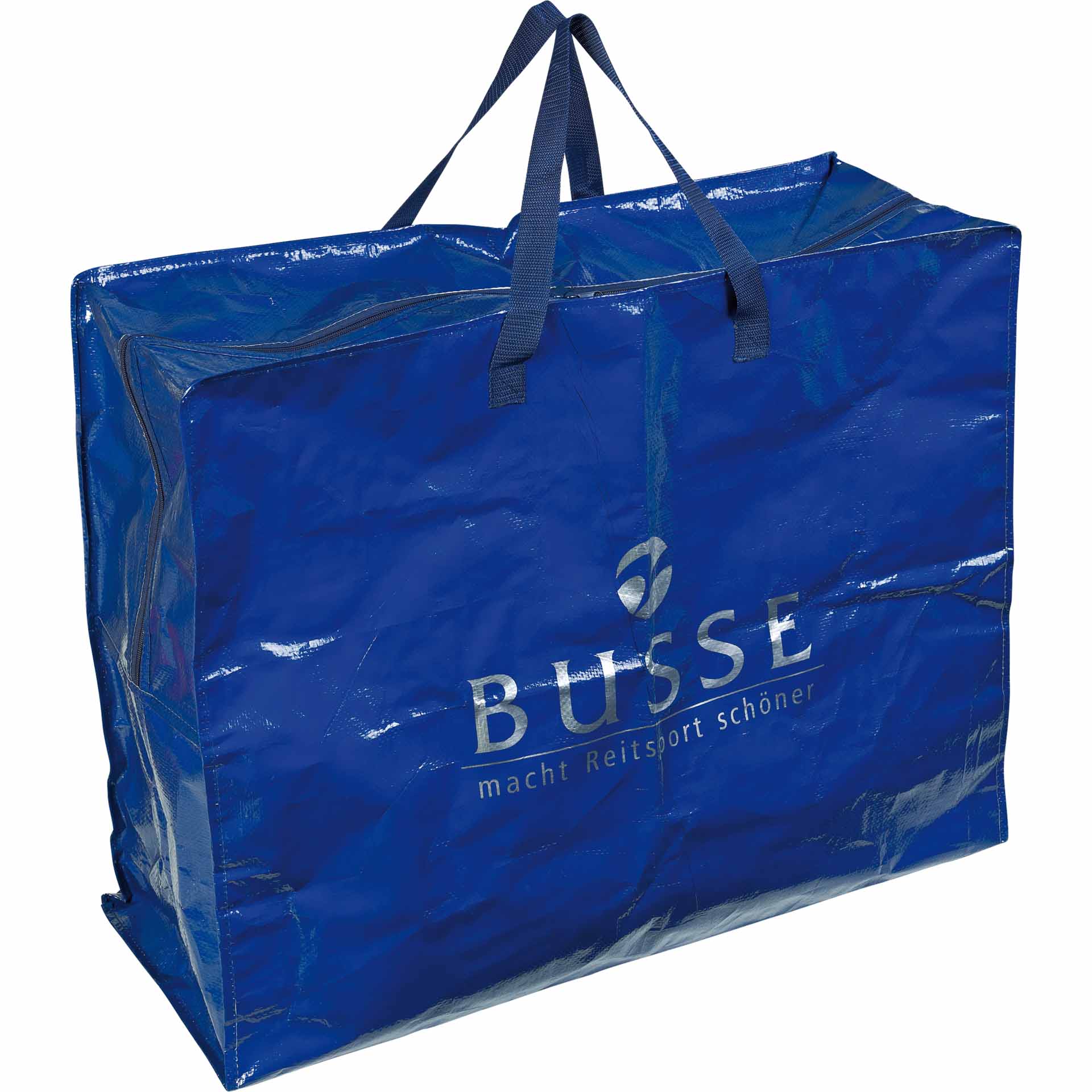 BUSSE BIG 75x60x30 marinblå polypropen väska med dragkedja