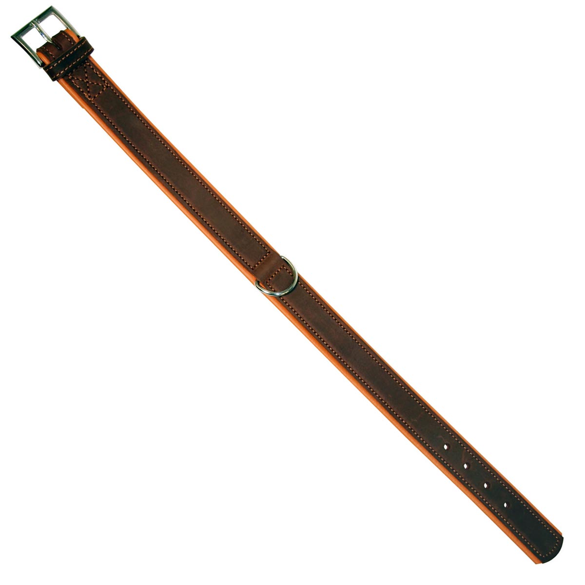 Collar VEGAS HQ, 40mm/56-64cm brown brown 32-38 cm
