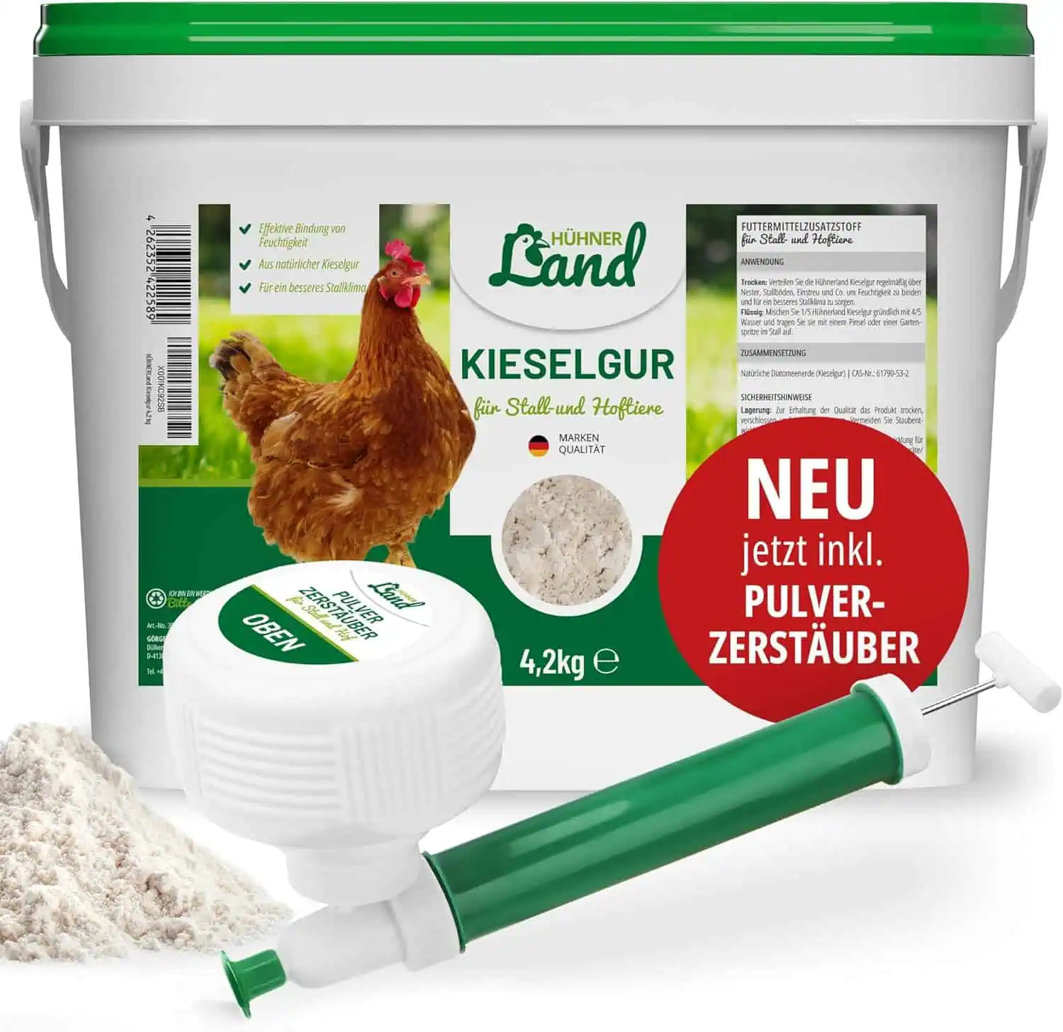 Naturlig kiselgur 4,2 kg