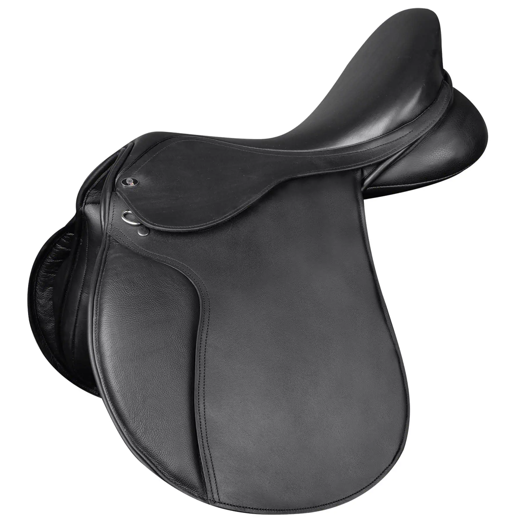 Comfort Jumping Saddle, Leather black 17.5" / 44 cm