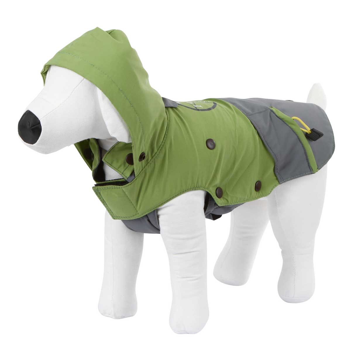 Outdoor Dog Coat Vancouver green/grey, 35 cm