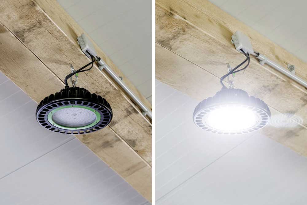 Kerbl LED-strålkastare för hall 100 W ej dimbar