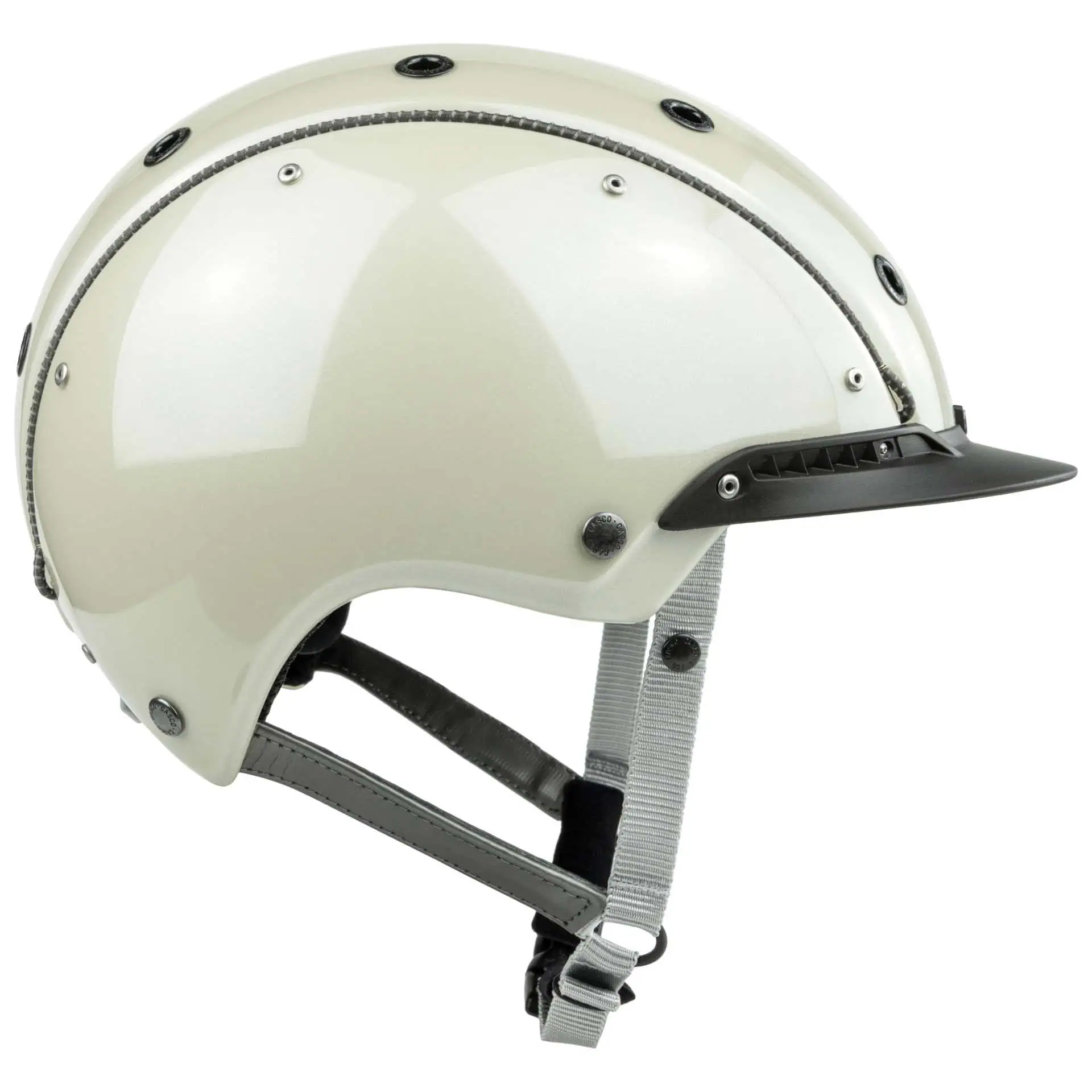 Casco ridhjälm Champ 3 Plus Arabic vit metallic M