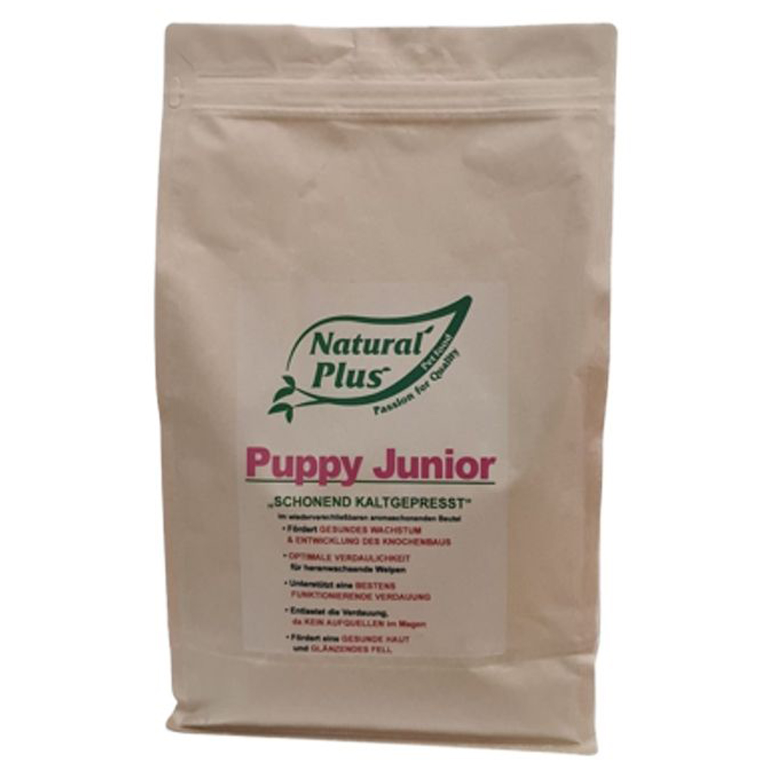 Natural Plus Puppy Junior kallpressad hundfoder