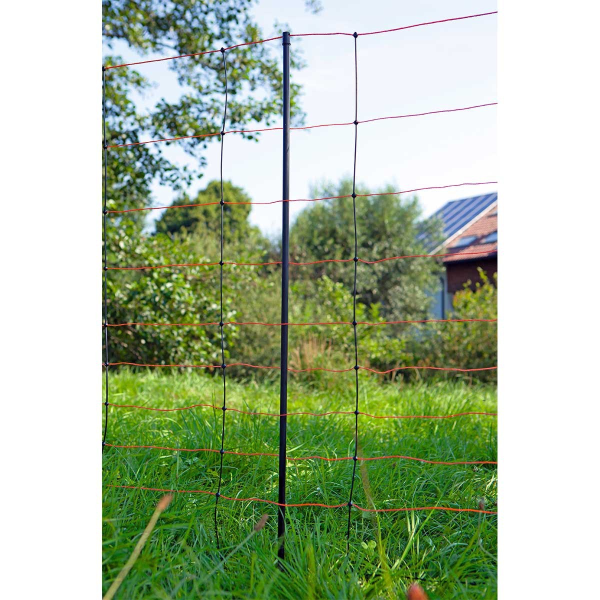 Ersättningspinne för nät, dubbelspets, svart 112 cm