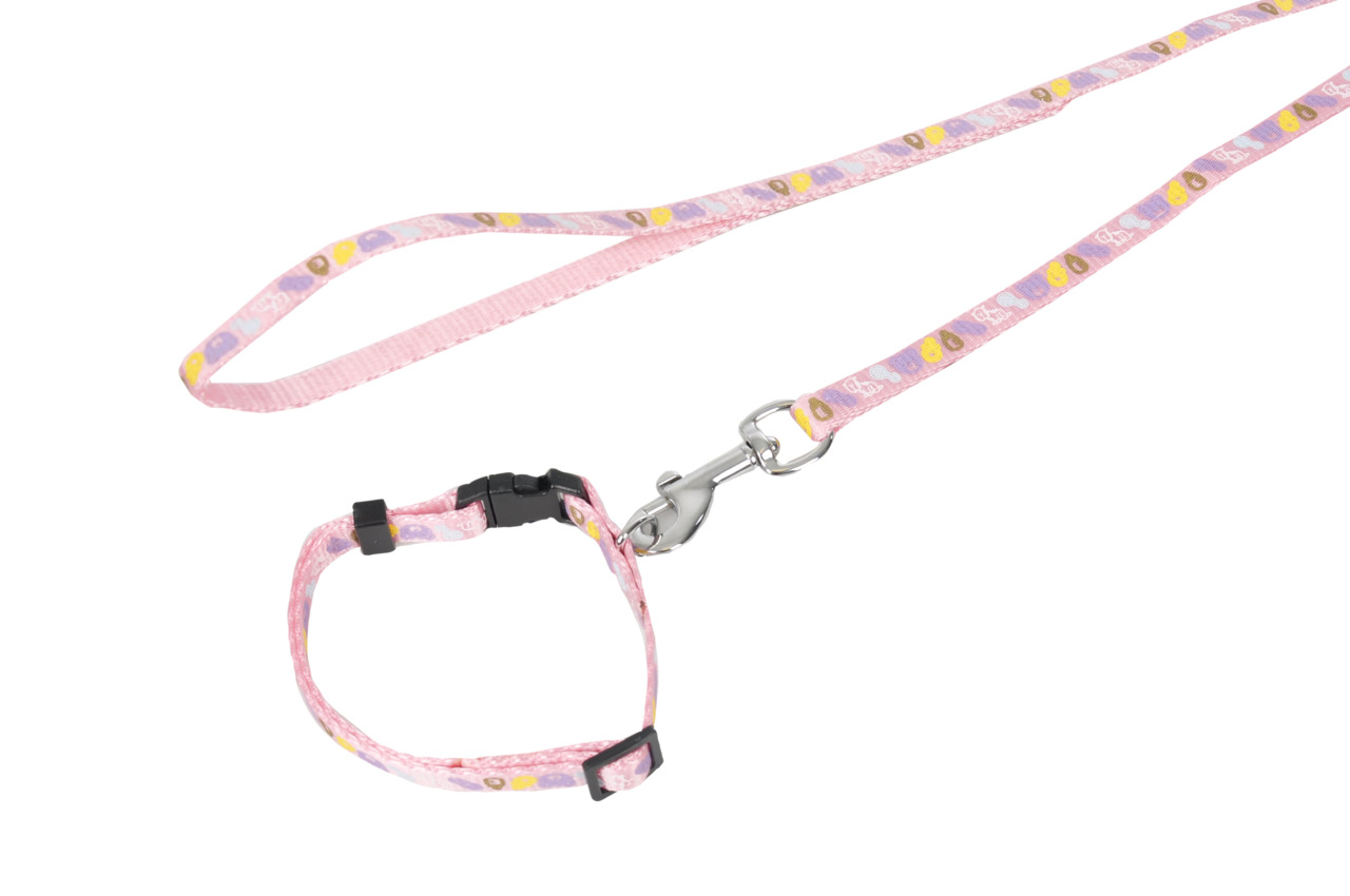 Karlie collar + leash CUTE PINK 10-35cm x 10mm