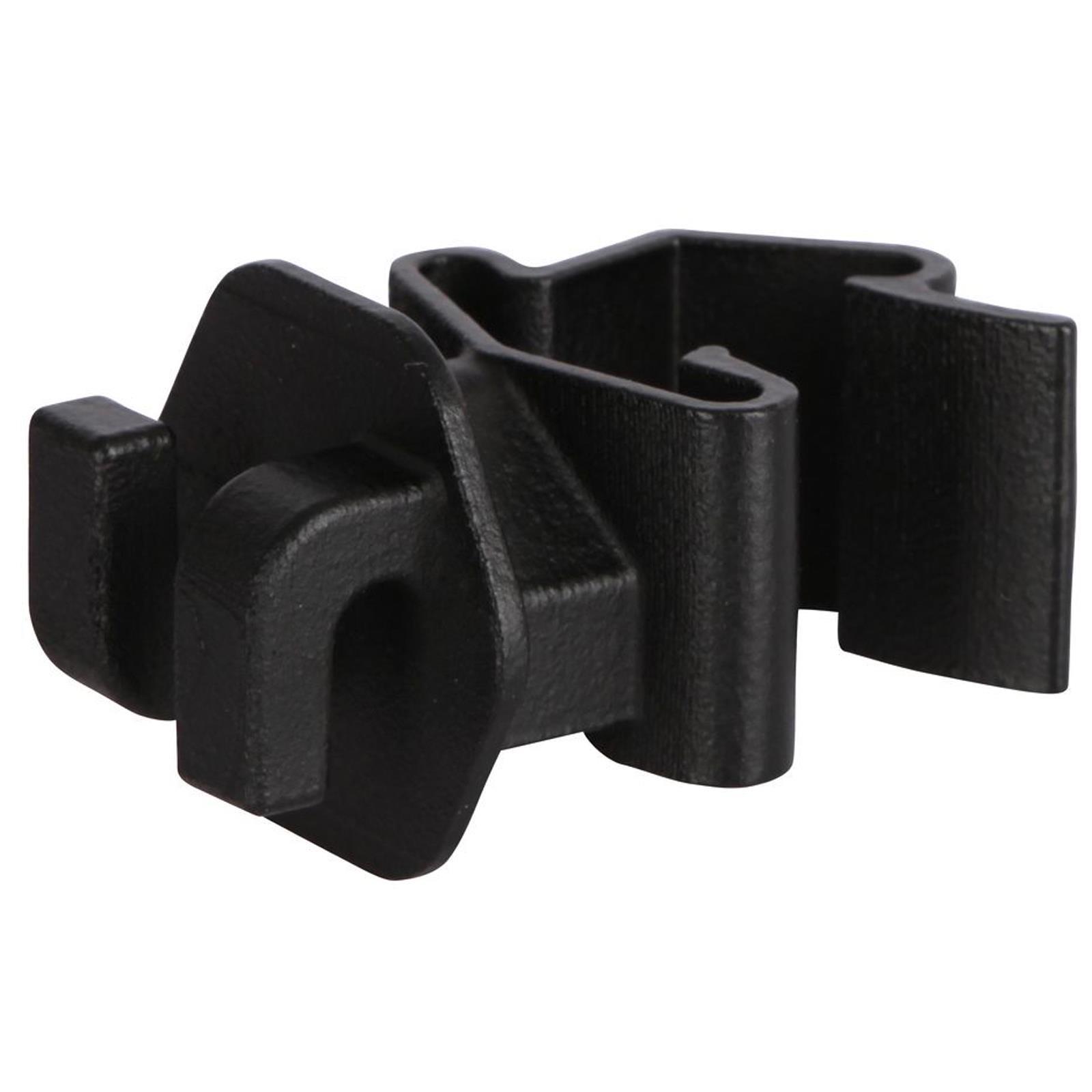 25x T-Post repisolator för T-stolpar svart