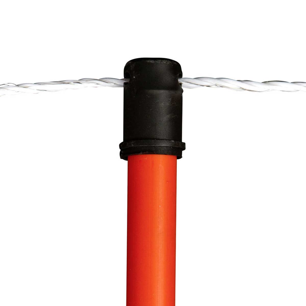 Kerbl Fårnät med ström, dubbel spets, orange-vit, 50m 50 m x 90 cm