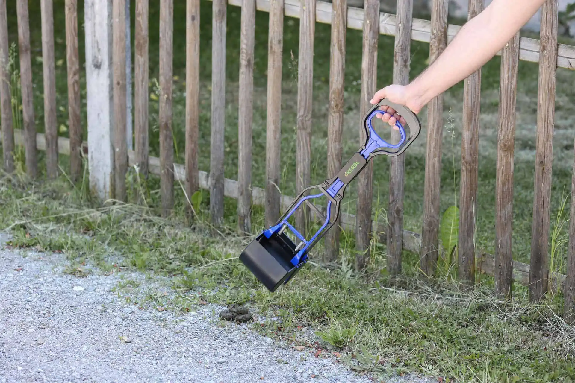 Gödselgripare Maxi Clean Up svart/blå 71x13x14 cm