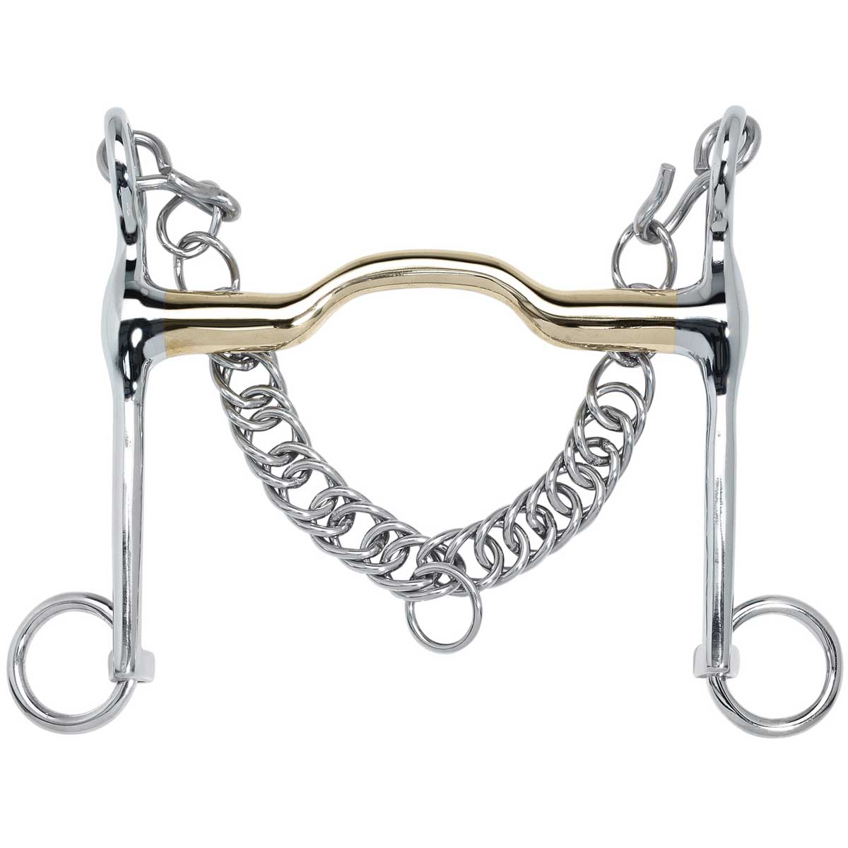 BUSSE Dressage Double Bridle Stainless Steel Tendons 12,5 cm/19 mm
