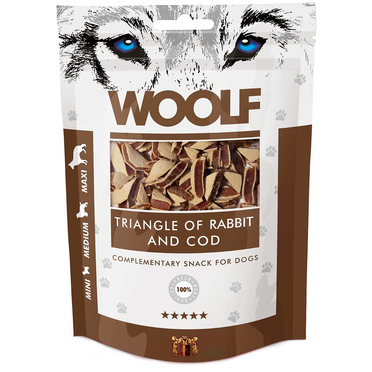 Woolf Hundgodis kanin och torsk