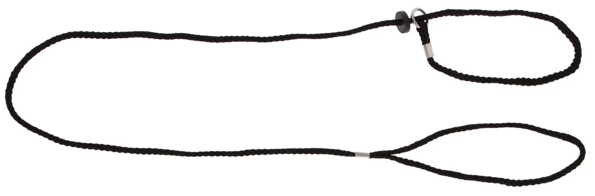 Demonstrationskoppel svart nylon med krage 6 mm x 125 cm