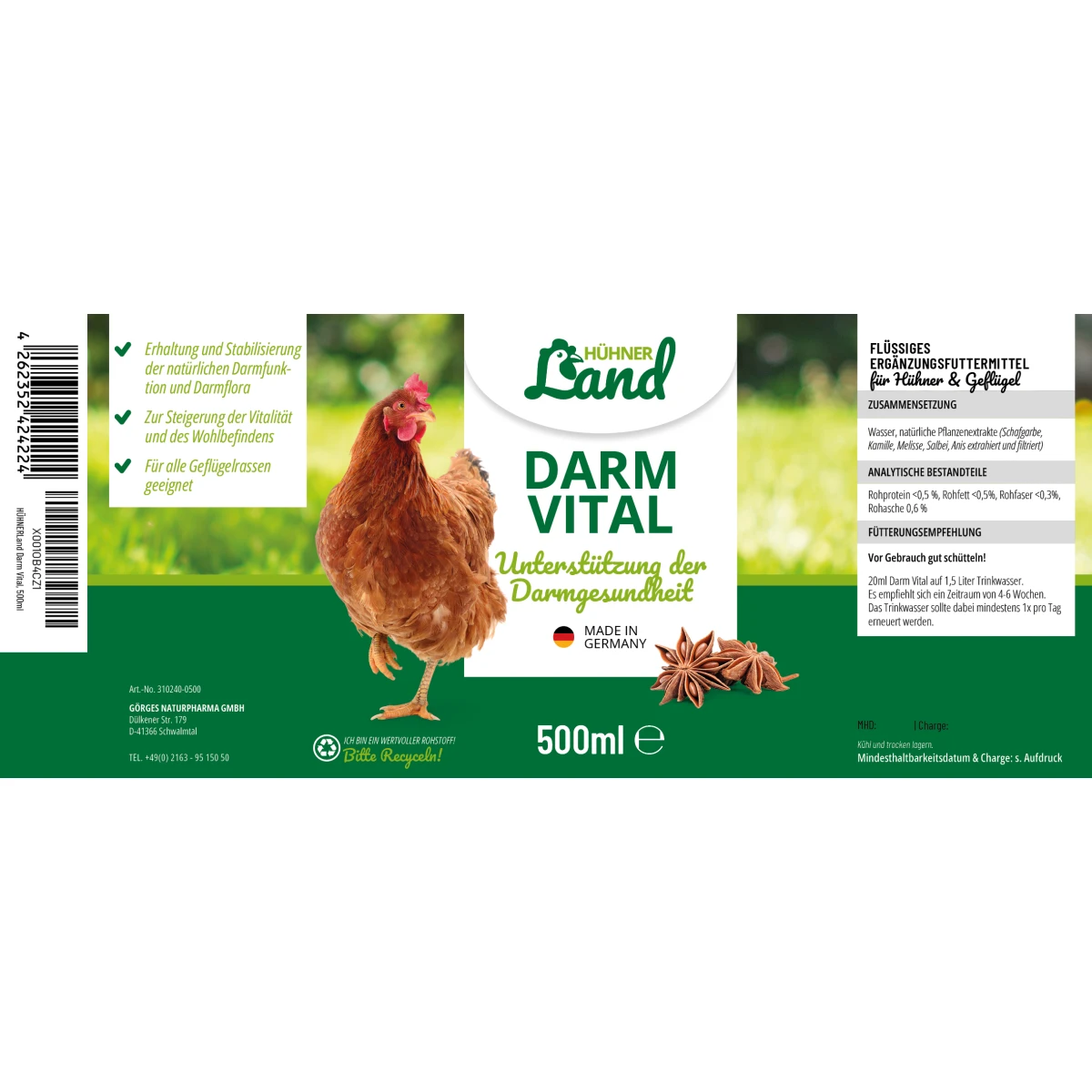 Darm Vital Chicken 500 ml