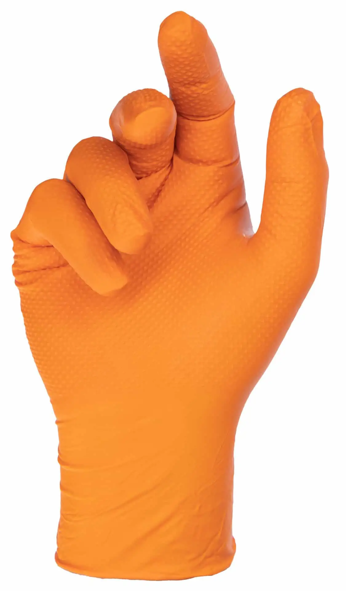 Nitril engångshandskar X-Grip 240 mm orange (50 st)