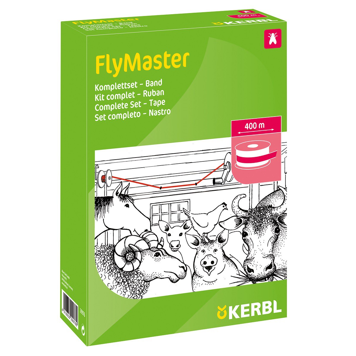 Stabil flugsnappare FlyMaster Band 400 m