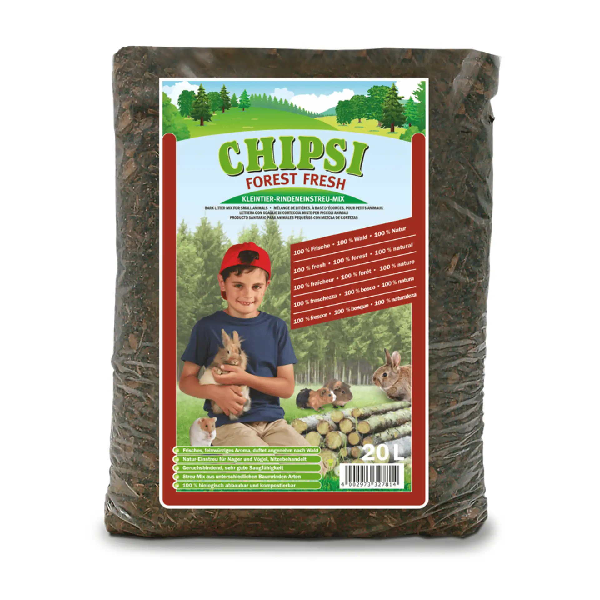 CHIPSI Forest Fresh Rindeneinstreu 20 L