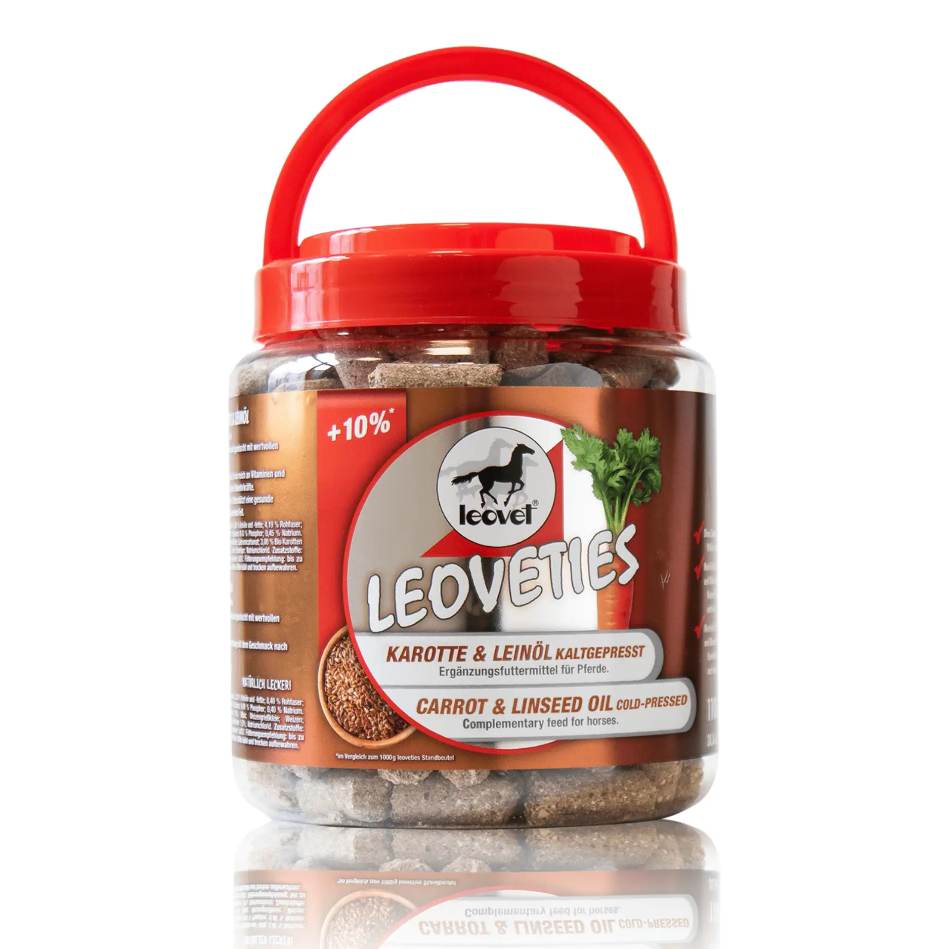 Leovet Leoveties Horse Treats with Carrot & Flaxseed, 1.1 kg