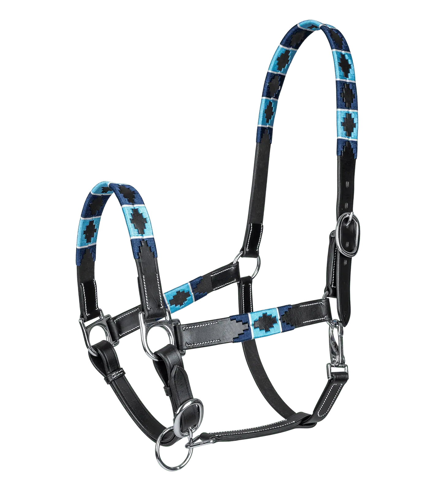 Polo Leather Halter black Pony