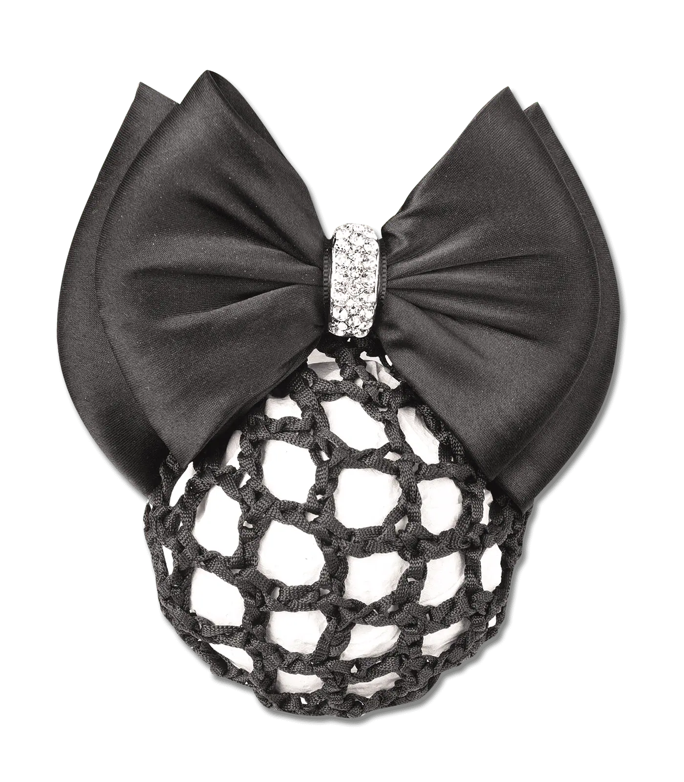 Bun net with bow and clasp