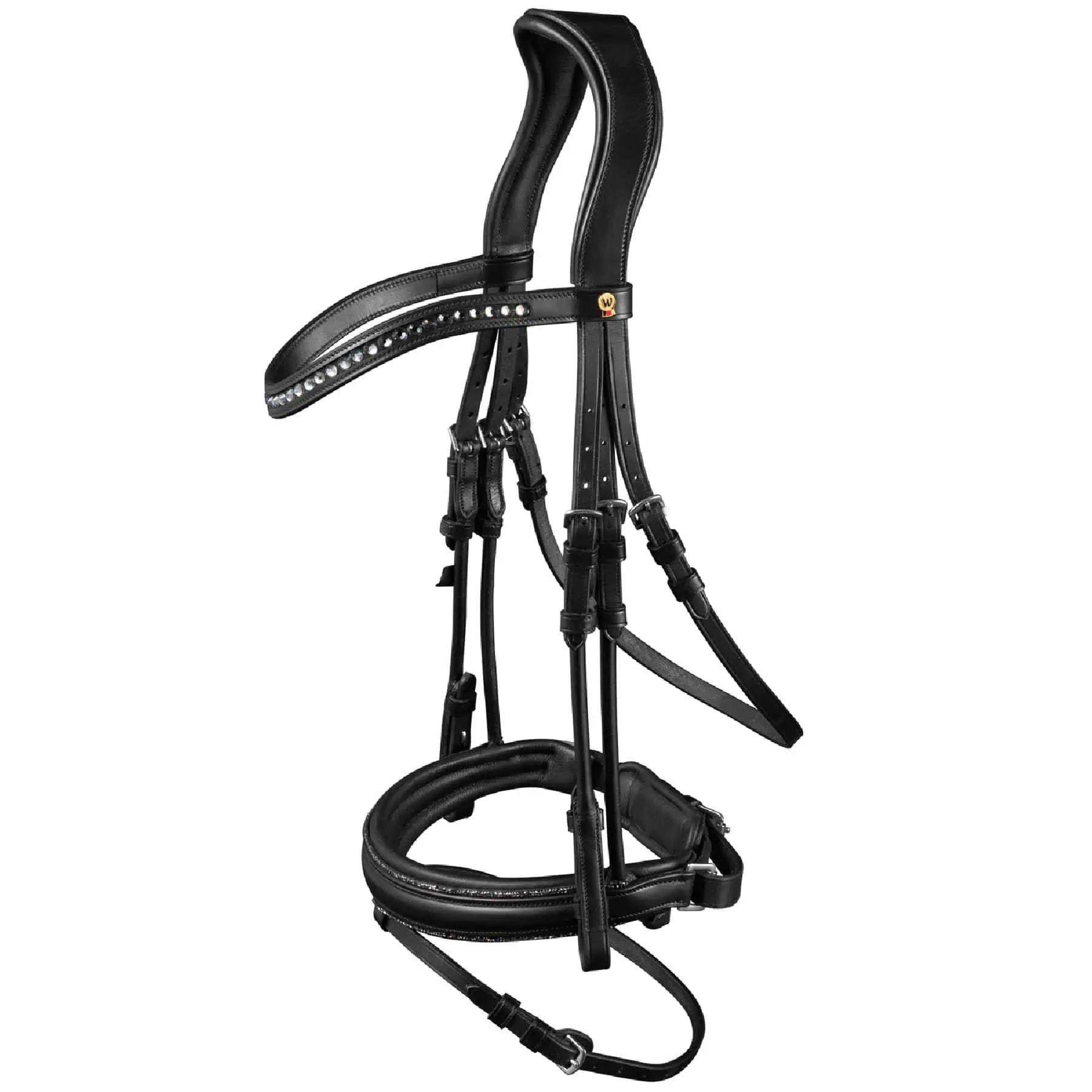 Waldhausen S-Line Snaffle Bridle Glamour black COB