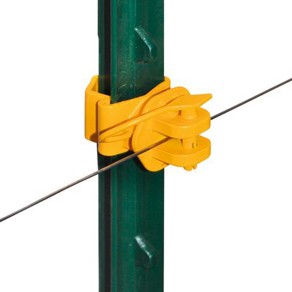 25x T-Post Pinlock-isolator för T-Post gul