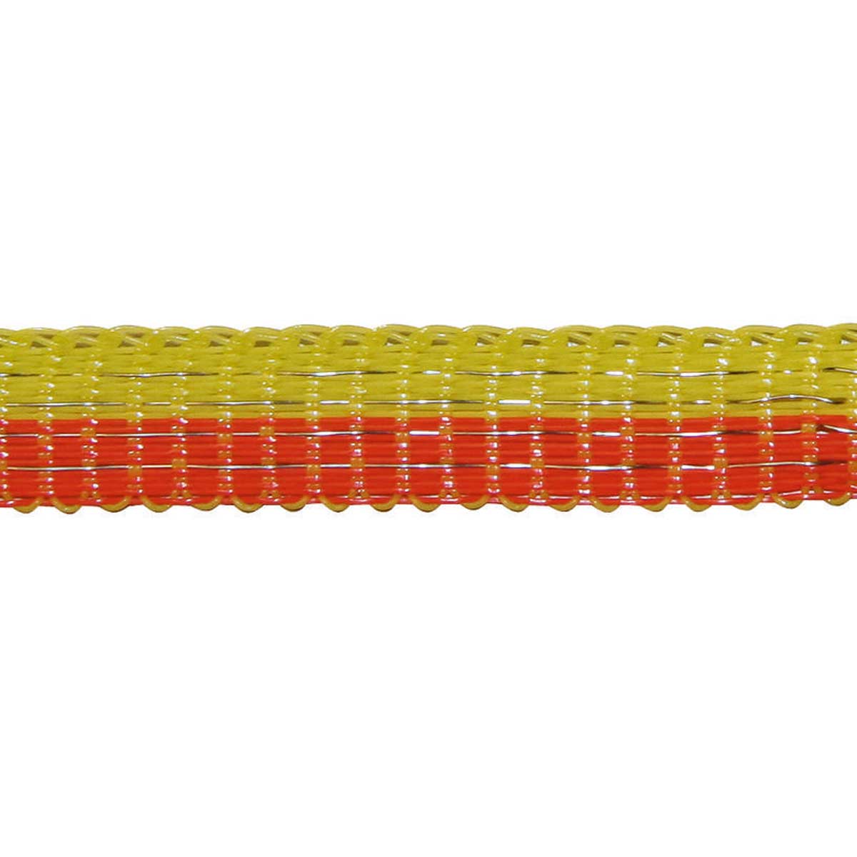 Betesmark stängselband Basic 10mm, 4x0.16 Niro, gul-orange 250 m x 10 mm