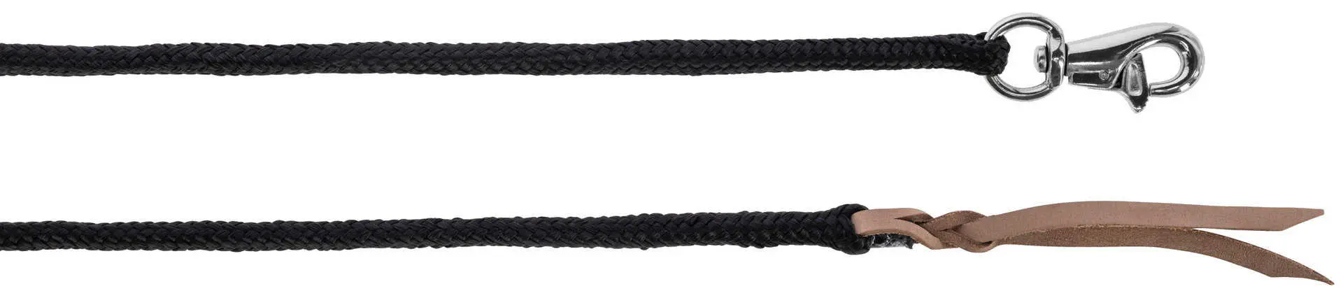 Ground work rope, black with Bull Snap