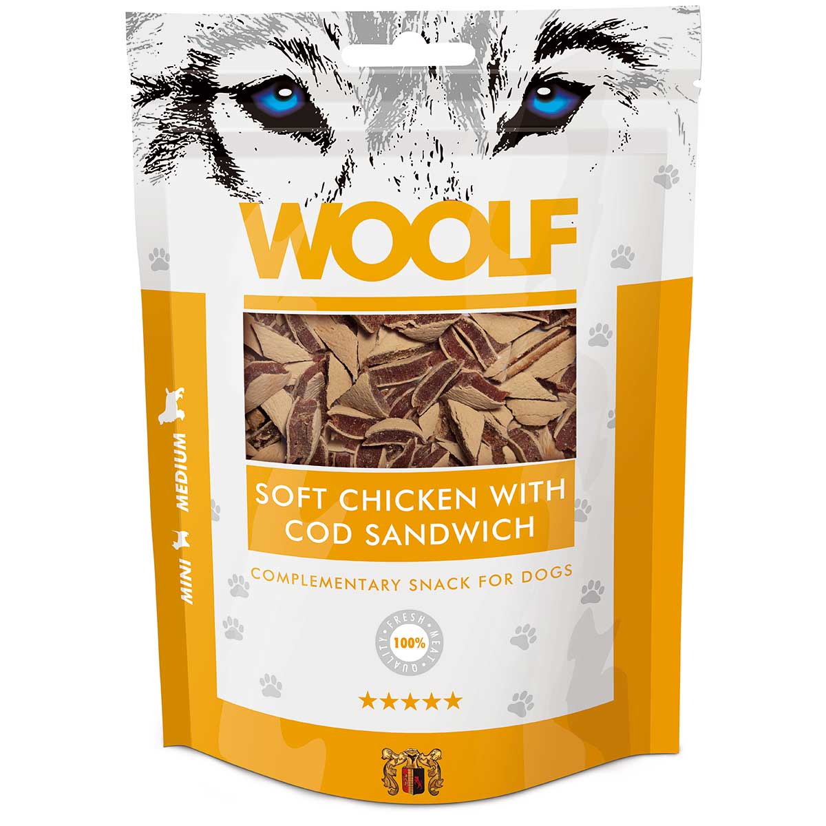 Woolf Hundgodis kyckling- & torskmacka