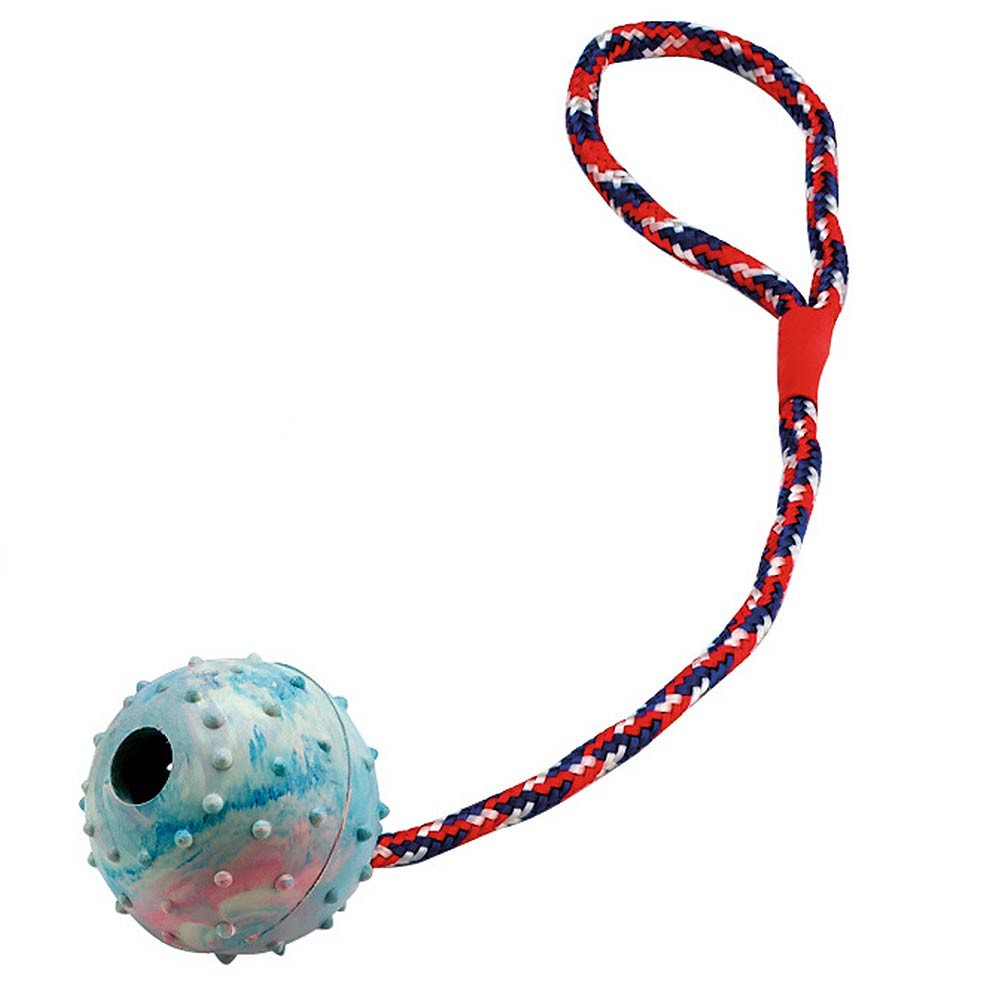 multi-power playing ball with rope, 30 cm long