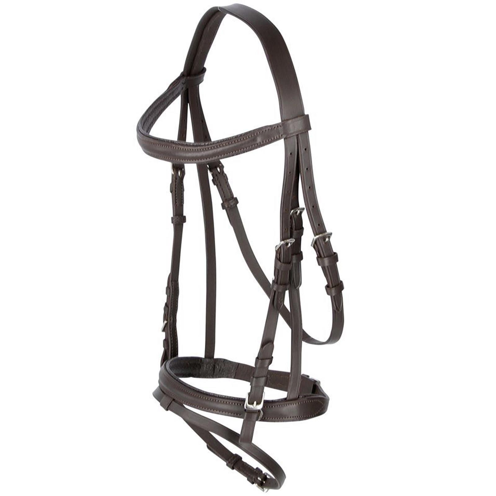 Covalliero Snaffle Bridle Standard Läder svart Ponny