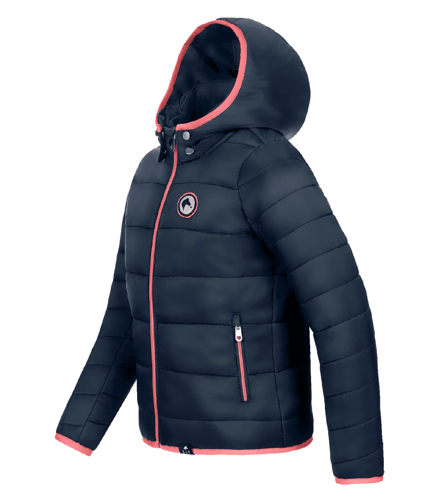 Lucky Liv Quilted Jacket, kids midnight blue/lucky heart 104/110