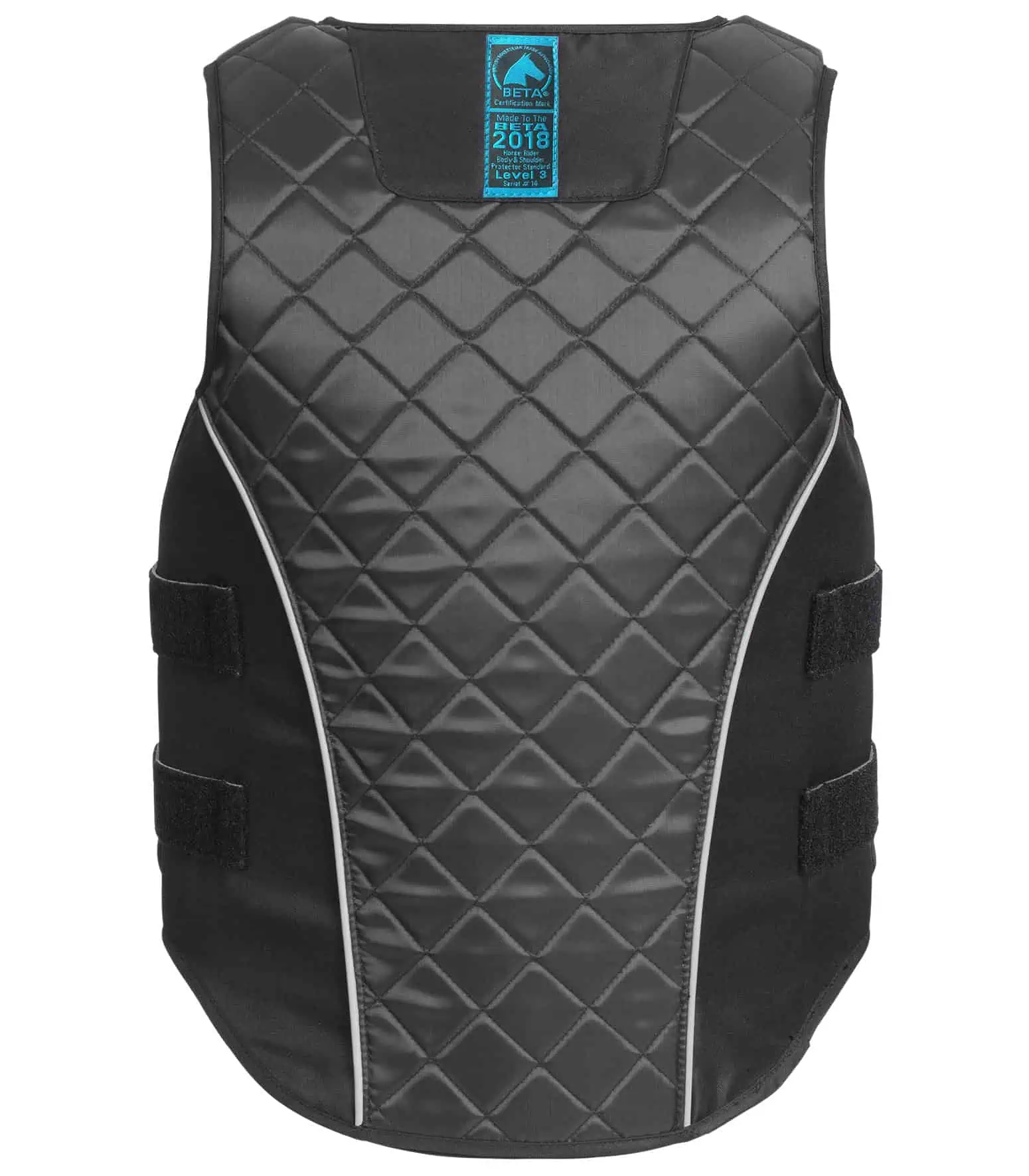 SWING P19 body protector with zip, children black/gray L