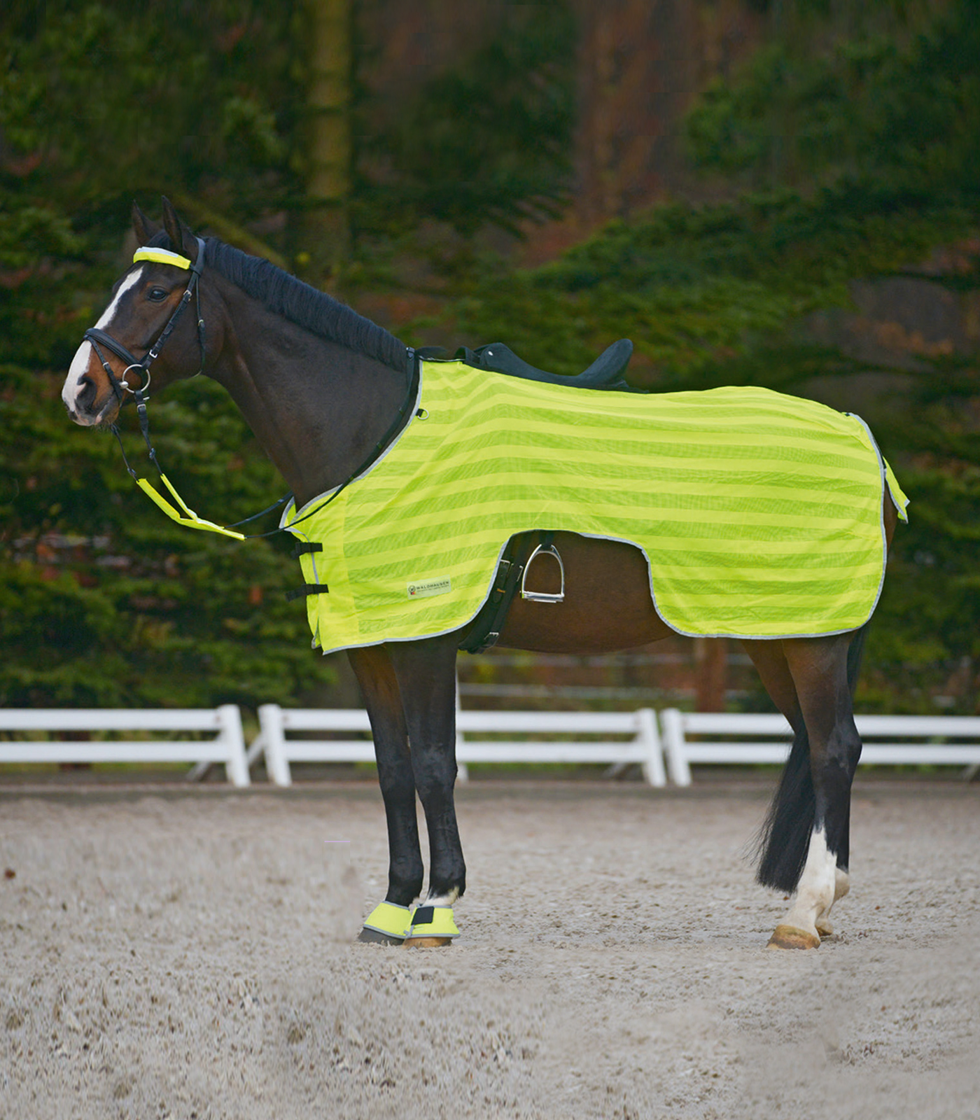 Waldhausen Reflex exercise rug, neon yellow, 145 cm