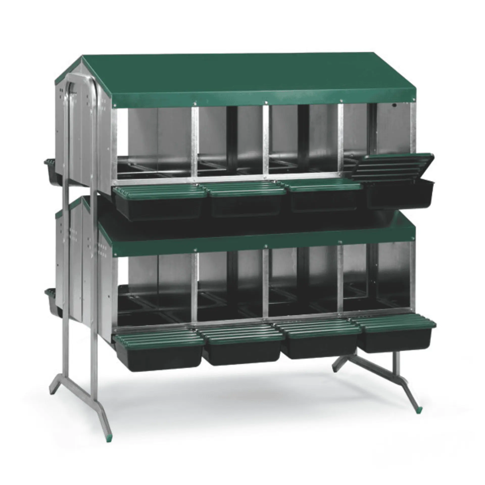 Agrarzone Stacked Laying Nest 16 Compartments Metal with Double Stand 2 faces