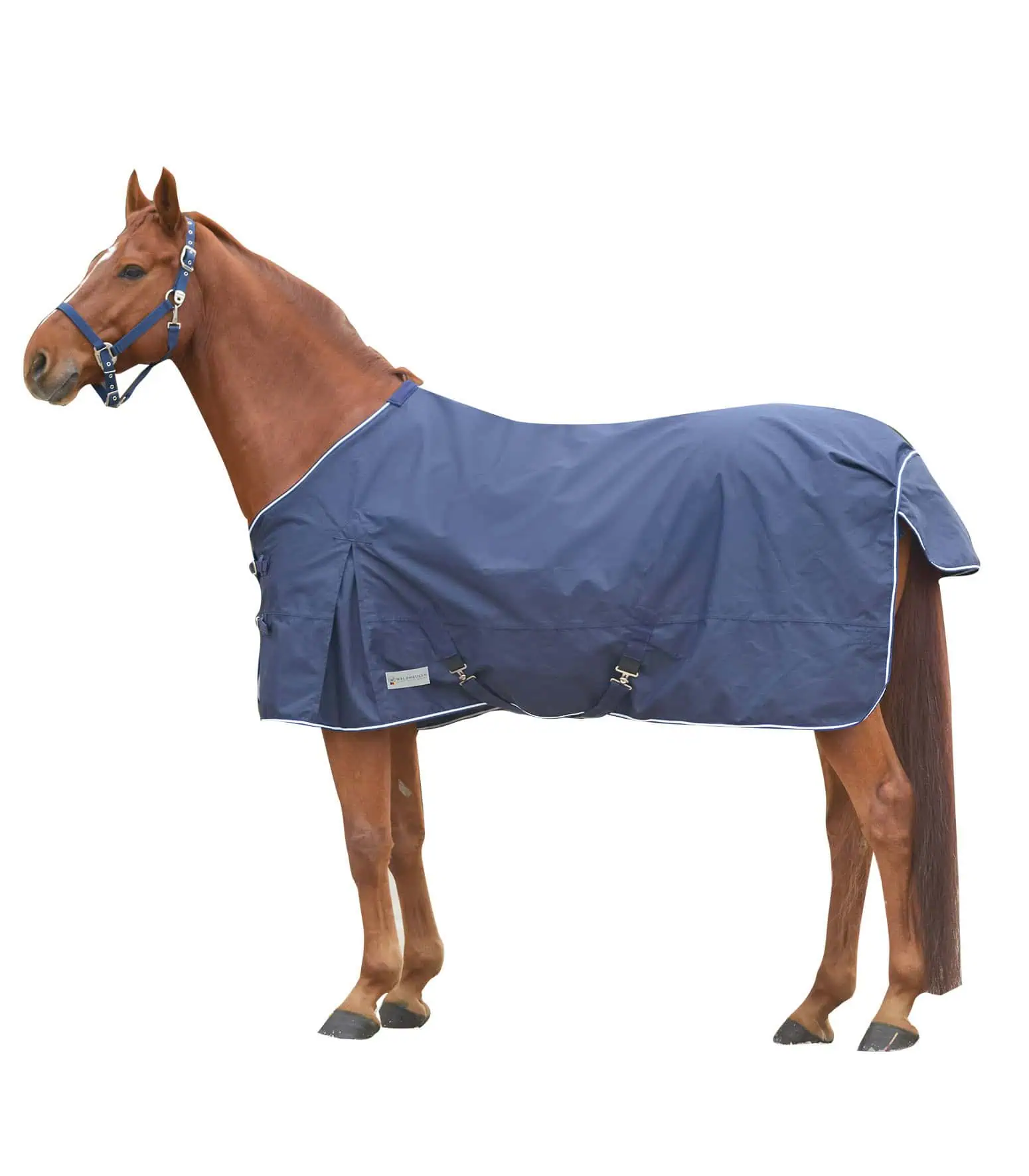COMFORT turnout rug with crossover straps night blue 165