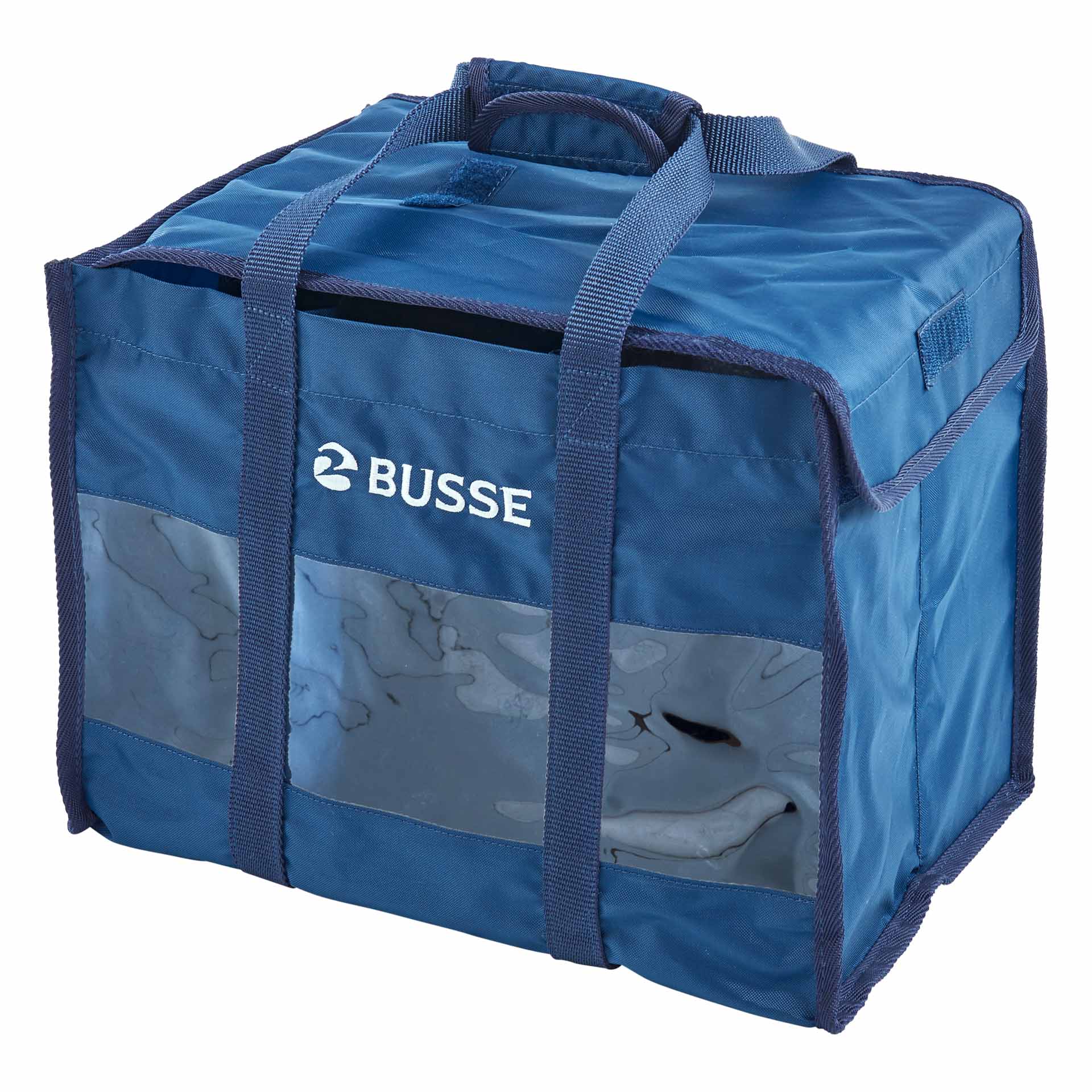 BUSSE Väska med rem RIO 36x28x25 navyblå/grå