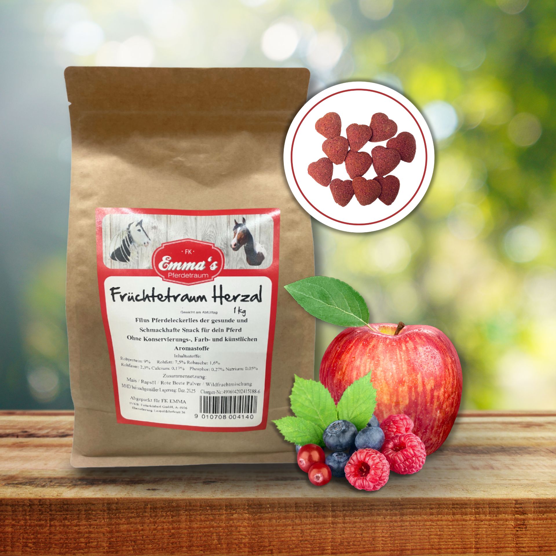 Emmas hästgodis Fruit Dream Herzal 1 kg