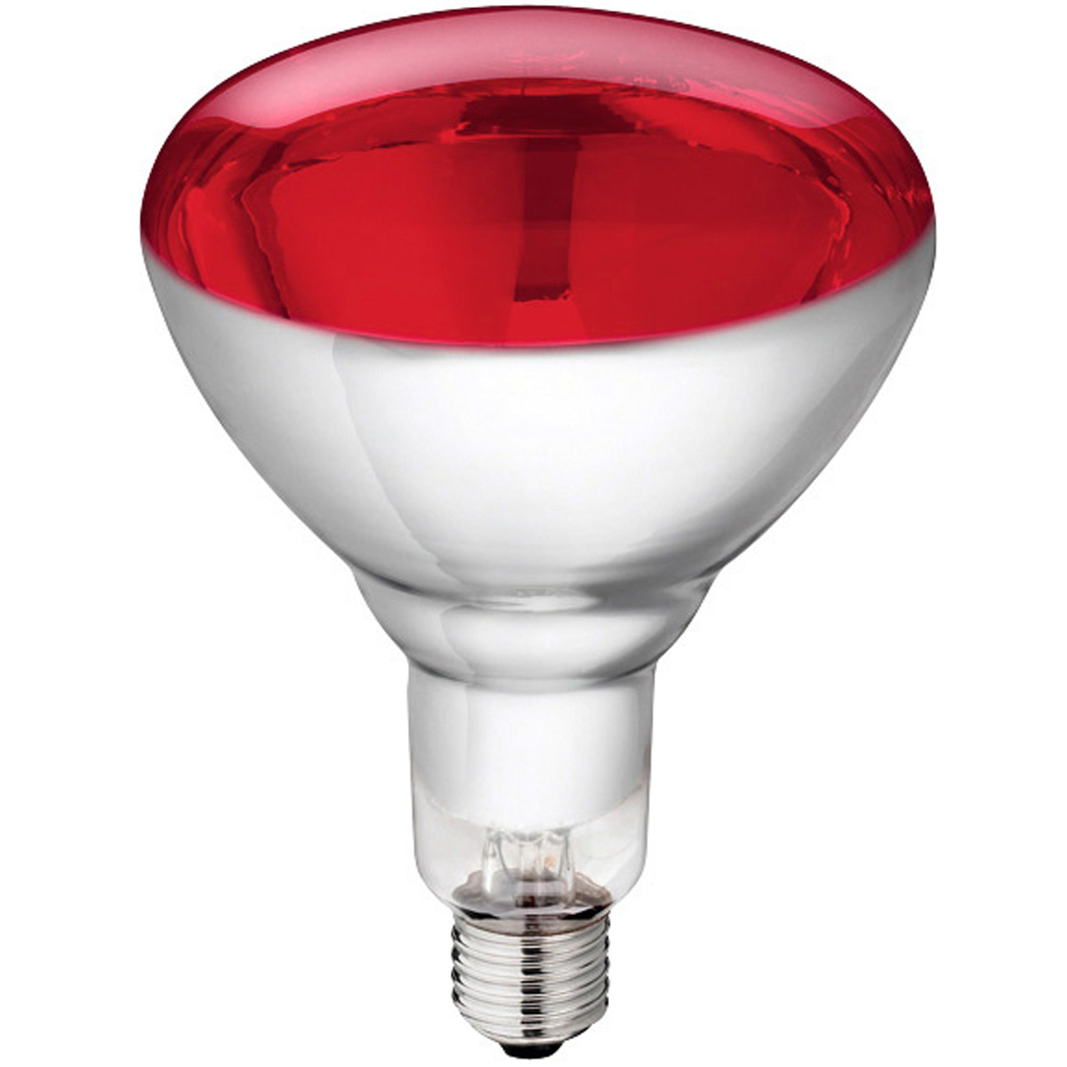 Philips lampa i härdat glas Röd 150 W